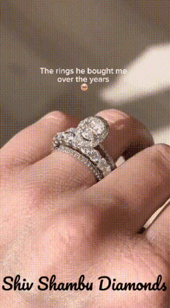 ShivShambuDiamonds giphygifmaker diamond ring diamond ring GIF