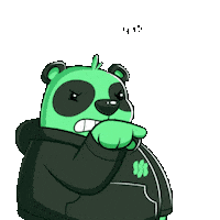 Panda Scolding Sticker by SuperVerse