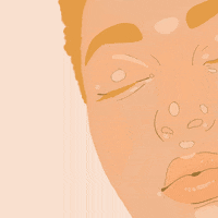 deemaalawa meme girl rainbow face GIF