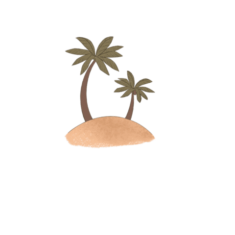Boho Palm Sticker by Bohoswing