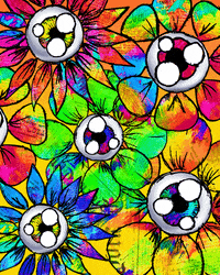 neon flowers GIF by Tyler Resty