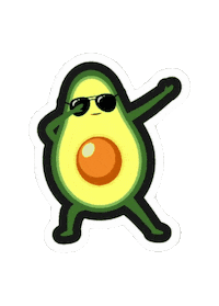 Vegan Avocado Sticker