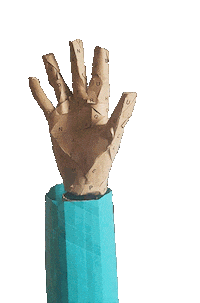 hand have five Sticker by David Kims