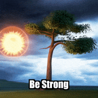 Be Strong Inner Peace GIF by Bloomscroll