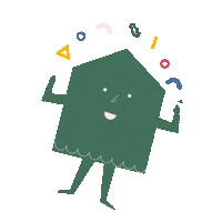 Casa Verde House Sticker by peganimias