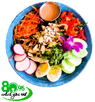 Food Vegan Sticker by 80 Percent What You Eat