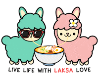 Llama Love Sticker by Artably