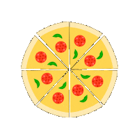 Pizza Time Love Sticker by Ricardo Martínez