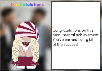 Congratulations Gnome GIF
