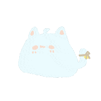 Tired Cat Sticker