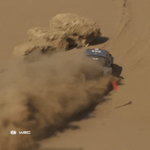 Drifting Saudi Arabia GIF by FIA World Rally Championship