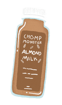 Almond Milk Snack Sticker
