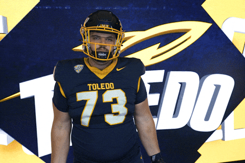 On Your Feet Toledo Football GIF by Toledo Rockets