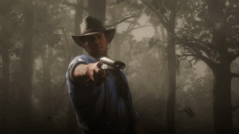 Red Dead Redemption Bang GIF by Rockstar Games
