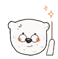 Polar Bear Magic Sticker by Rhiannon Kate