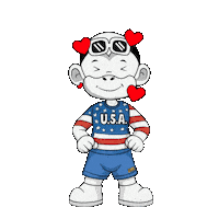 American Flag Usa Sticker by Zhot Shop