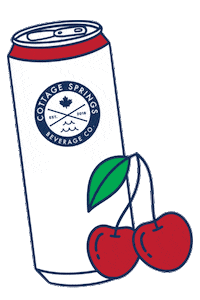 Wild Cherry Cheers Sticker by CottageSprings