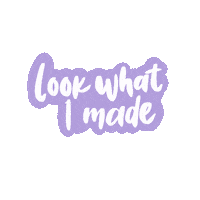 ktespinola typography purple creator look what i made Sticker