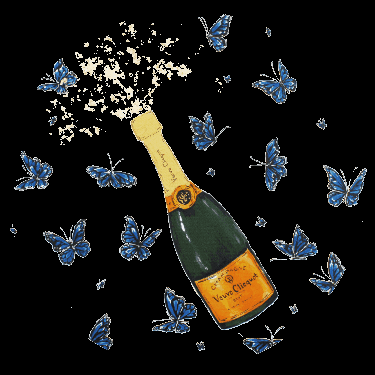 corabgallery giphygifmaker giphygifmakermobile champagne butterfly GIF