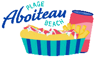 Lobster Roll Pop Sticker by Plage Aboiteau Beach