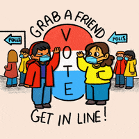 Friends Vote Early GIF by INTO ACTION