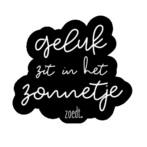 Geluk Sticker by Zoedt.NL