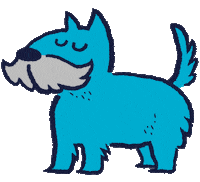 Happy Dogs Sticker by BABAUBA