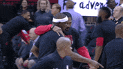 houston rockets hug GIF by NBA