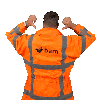 BAM-Infra-Nederland leon bam leon de wit bam rail Sticker