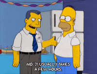 homer simpson smile GIF