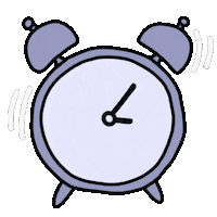 HollyObee time purple clock timer Sticker