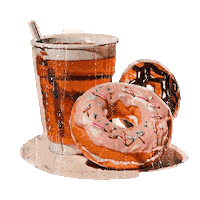 elistorycriativo donuts comer refrigerante refri Sticker