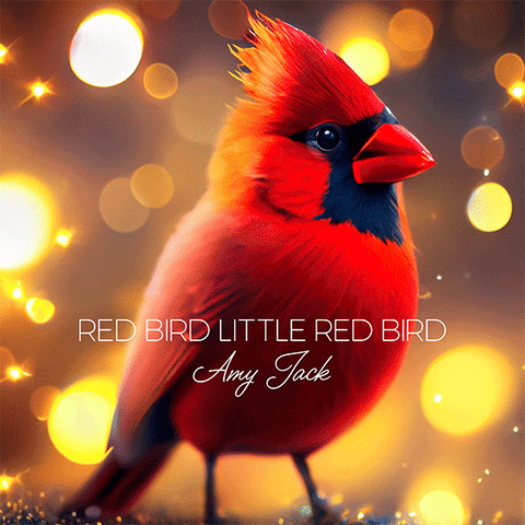 Red Bird Cardinal GIF by Amy Jack