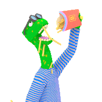 Hungry French Fries Sticker by jjjjjohn