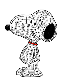motherpop dog teddy snoopy motherpop Sticker