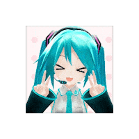 quericodaily miku kawai Sticker