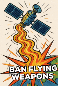 Ban Flying Weapons GIF by The LSD Hotel