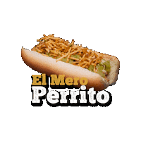 ElMeroPerrito pan hotdogs hot dogs salchicha Sticker