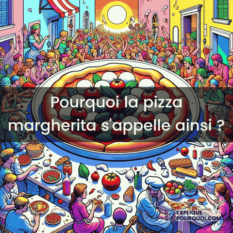 Pizza Margherita Origine GIF by ExpliquePourquoi.com