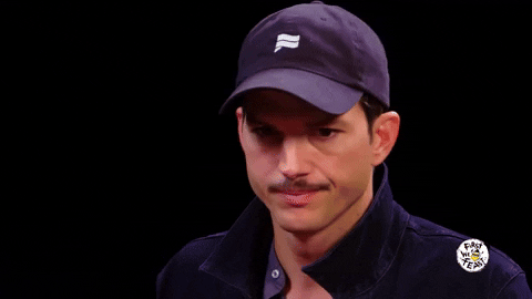 Ashton Kutcher Hot Ones GIF by First We Feast