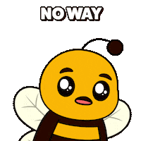 No Way Omg Sticker by Plan Bee Studios