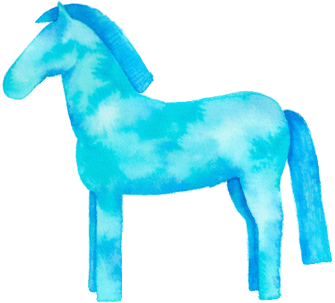 Watercolour Aquarell Sticker