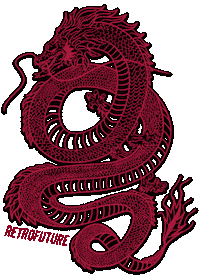 retrofuturebabe neon dragon rfb retro future Sticker