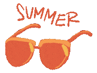 Kurifuto summer sunglasses glasses summervibe Sticker