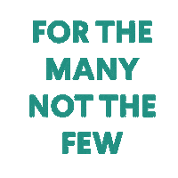For The Many Sticker by Roosevelt Institute