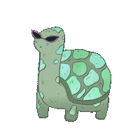 Turtle Slav Squat Sticker