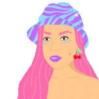 Girl Pink Sticker
