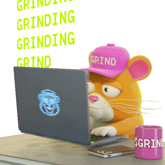 Working Hard Locked In Sticker by Grind