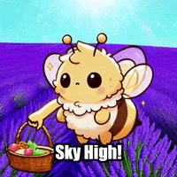 Hot Air Balloon Bee GIF by Beelightened