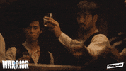 cinemax cheers drinks warrior cinemax GIF